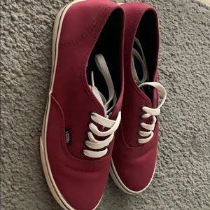 Maroon vans men’s size 7 /w8.5
